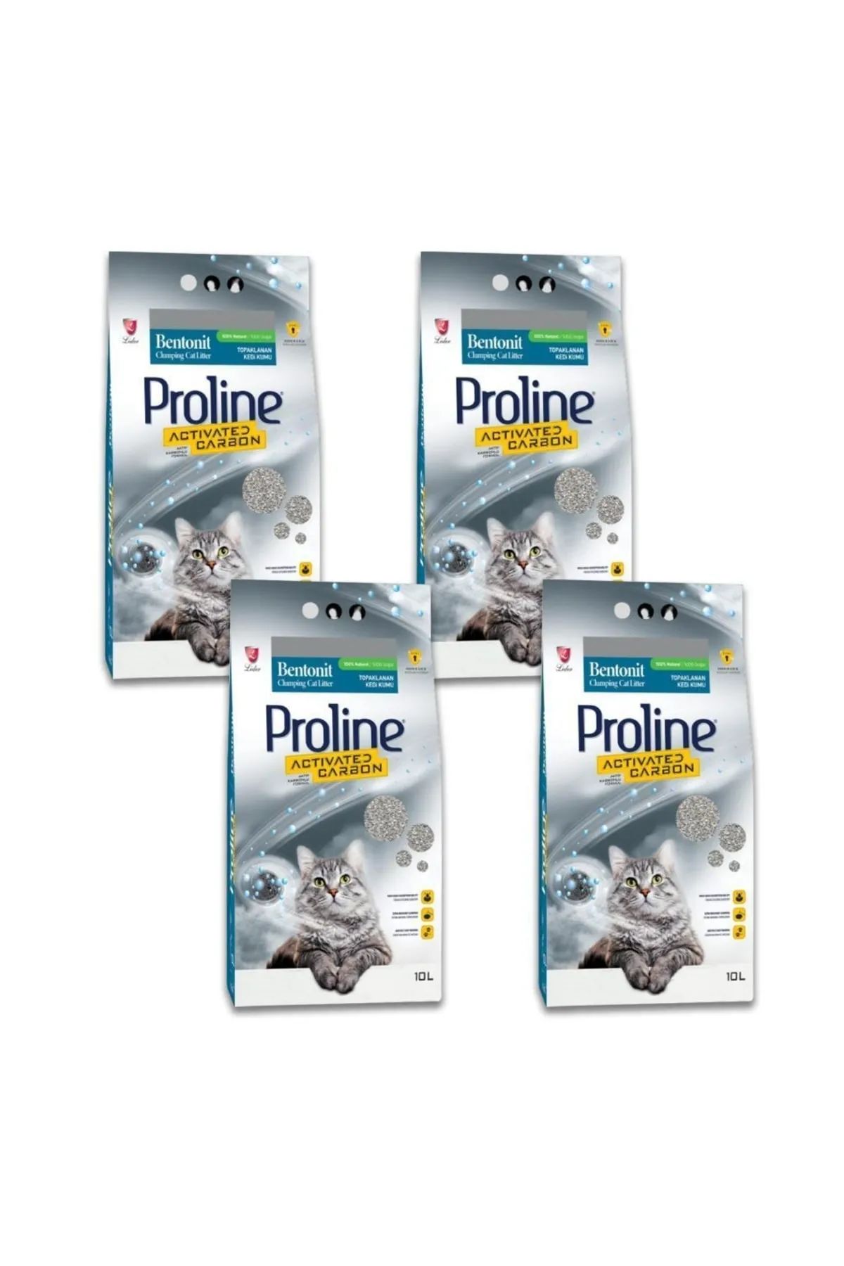 Proline Aktif Karbon Kedi Kumu 10 Lt X 4 Adet