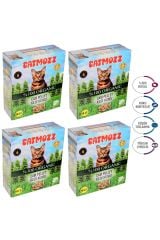 CatMozz Hipoalerjenik %100 Doğal Organik Çam Peleti Kedi Kumu 10 Lt X 4 Adet