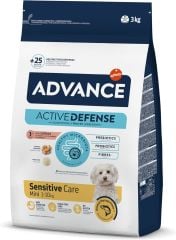 Advance Somonlu ve Pirinçli Hassas Küçük Irk Yetişkin Köpek Maması 3 Kg