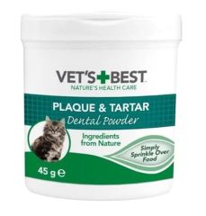 Vet's Best Kediler Için Plak Ve Tartar Önleyici Ağız Bakım Tozu 45 Gr