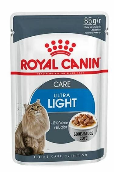 Royal Canin Ultra Light Gravy Pouch Diyet Kedi Maması 85 Gr
