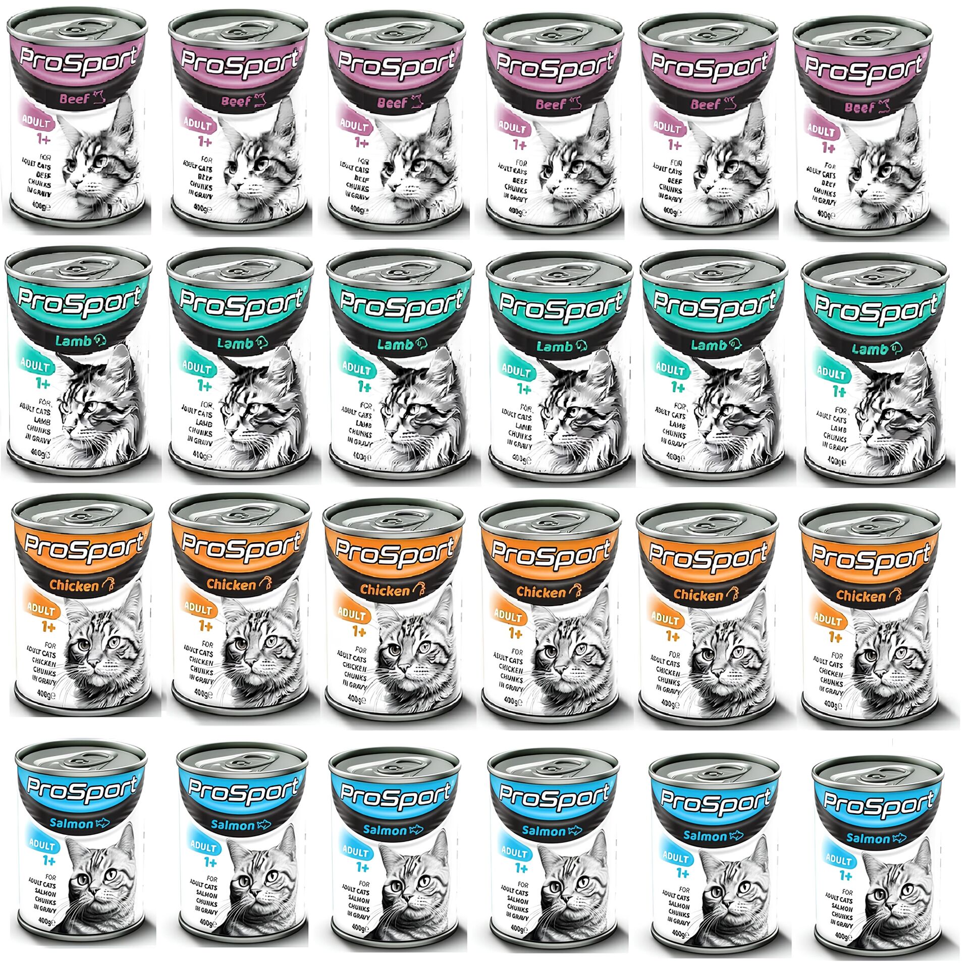 Prosport Yetişkin Karışık Kedi Konserve Maması 24 ADET