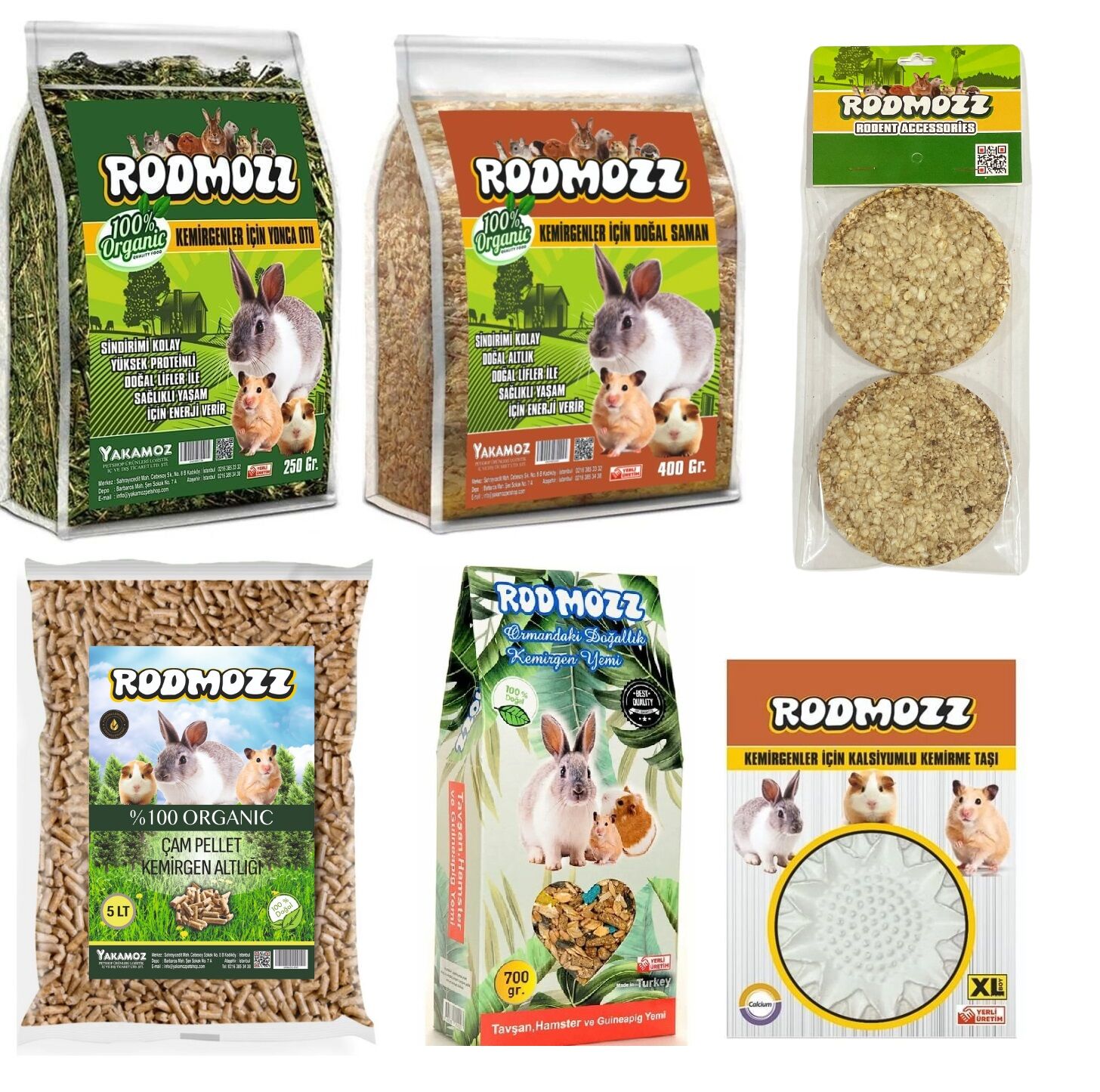 RodMozz Kemirgen Bakım Seti 6 lı