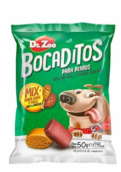 Dr. Zoo Bocaditos Tavuk ve Biftekli Köpek Ödülü 50 Gr