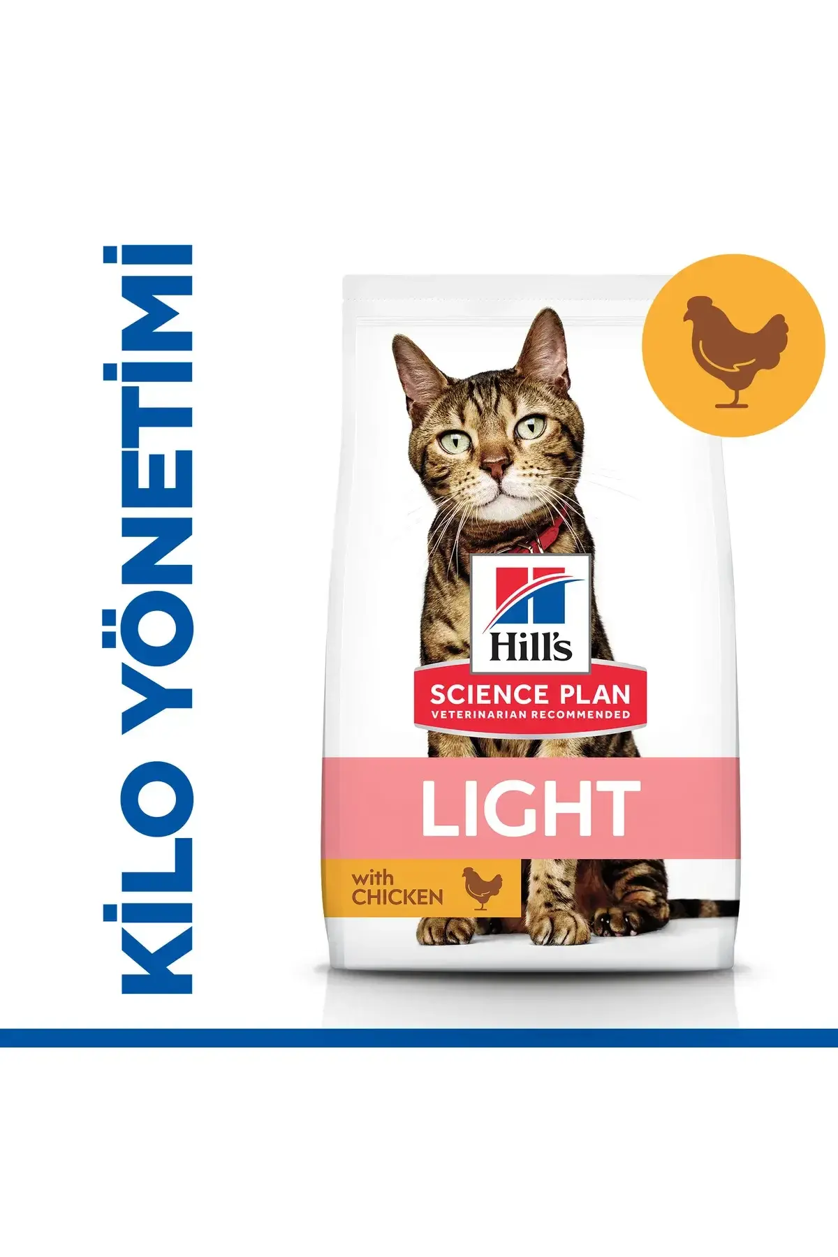 Hill's SCIENCE PLAN Light Tavuklu Yetişkin Kedi Maması 1.5 Kg