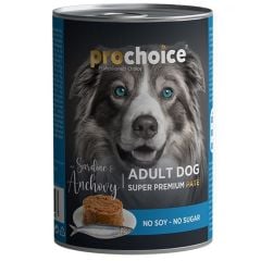 Pro Choice Sardalya Ve Hamsi Etli Şekersiz Ezme Yetişkin Köpek Konservesi 400 Gr
