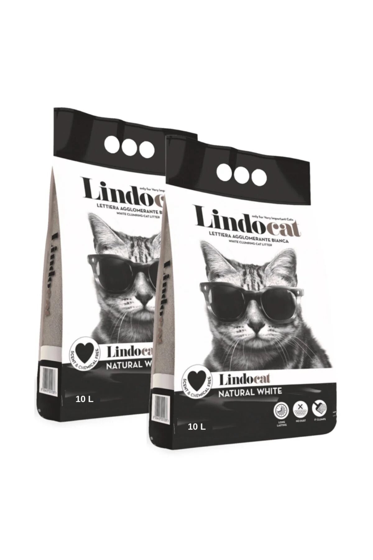 Lindo Cat Lindocat Kokusuz Kalın Taneli Kedi Kumu 10 L X 2 Adet