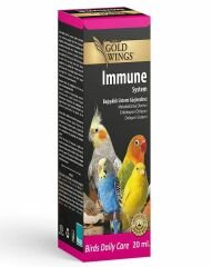 Gold Wings Immune System Kuşlar için Bağışıklık Sistemi Güçlendirici Sıvı Vitamin 20 ml