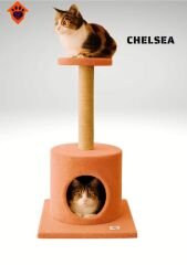 CatMozz Chelsea Tırmalama Yuvalı Kedi Evi Tuuncu