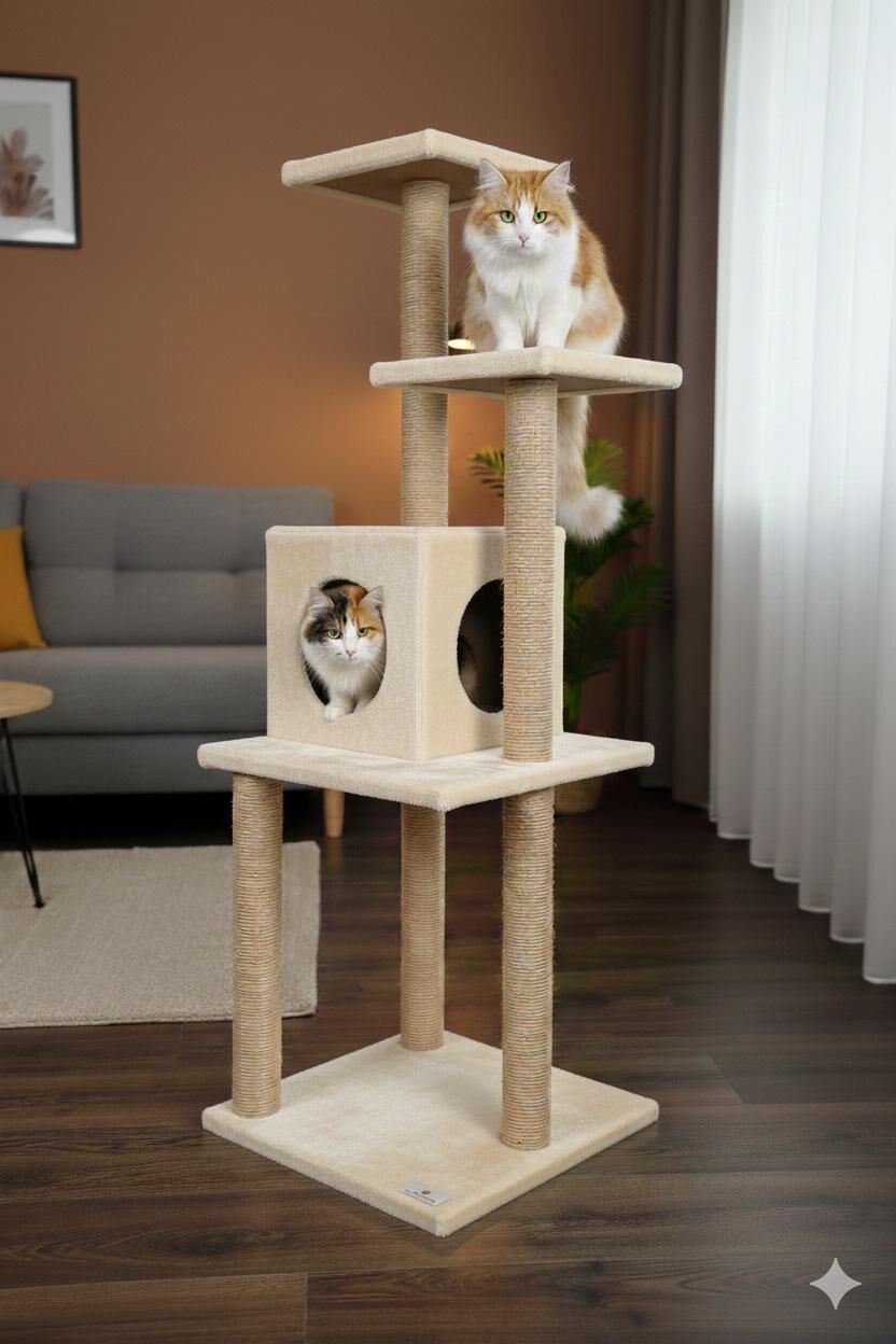 CatMozz Jeju Tırmalamalı Kedi Evi