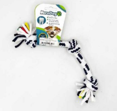 Eurodog Diş İpi Üç Düğüm Kımızı Beyaz Çizgi 15 cm
