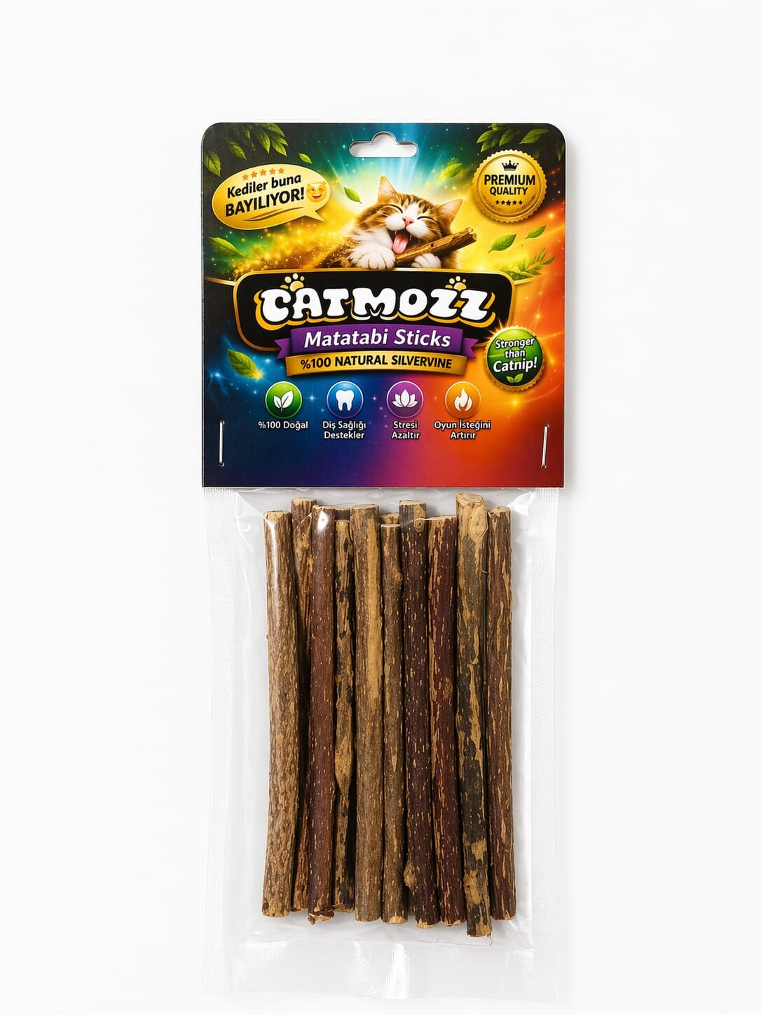 Catmozz Premium Matatabi Stick 10 Adet