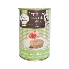 Chef's Choice Tahılsız Kuzu Etli ve Pirinçli Yavru Köpek Konserve Maması (400 g)