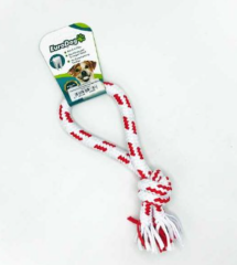 Eurodog Diş İpi Halka Tek Düğüm Siyah Beyaz 25 cm