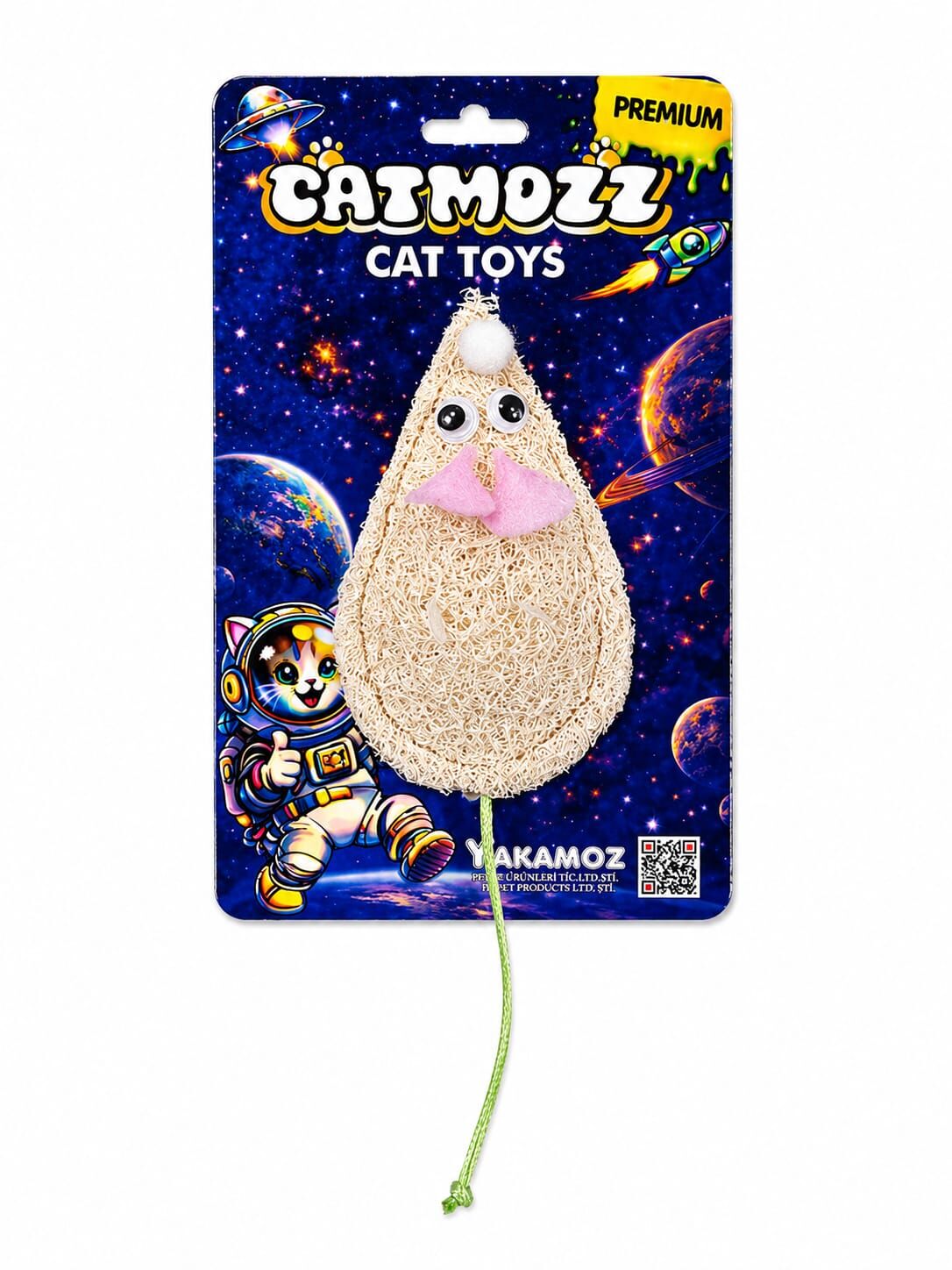 Catmozz Premium Doğal Lifli Fare Oyuncak