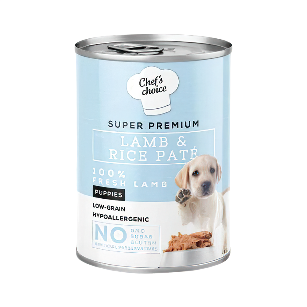 Chef's Choice Kuzu Etli ve Pirinçli Yavru Köpek Konserve Maması (400 g)