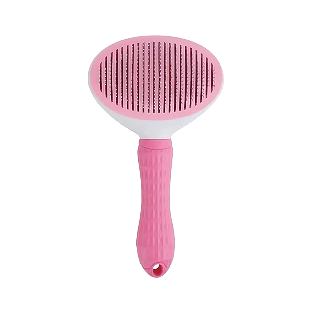 Clean Basmalı Kedi ve Köpek Tarağı Pembe