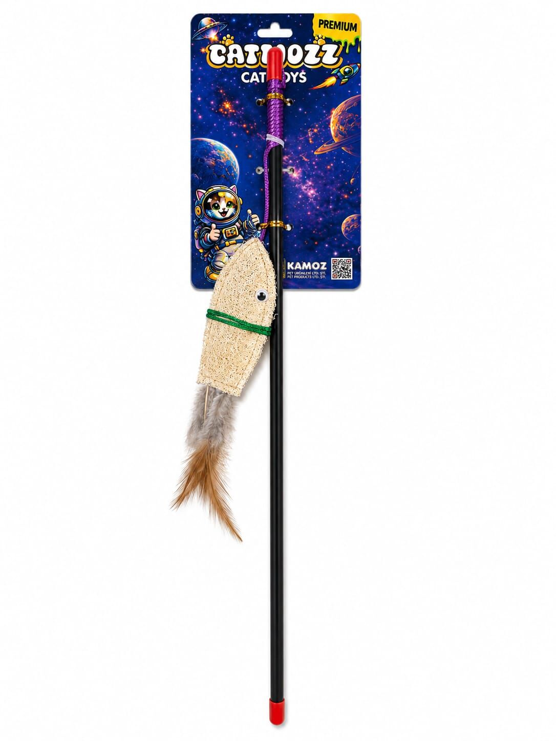 Catmozz Premium Doğal Lifli Balık Olta 45 Cm