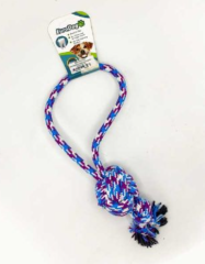 EuroDog Diş İp Halka Topuz Düğ.Mor Mavi Bey 45 cm