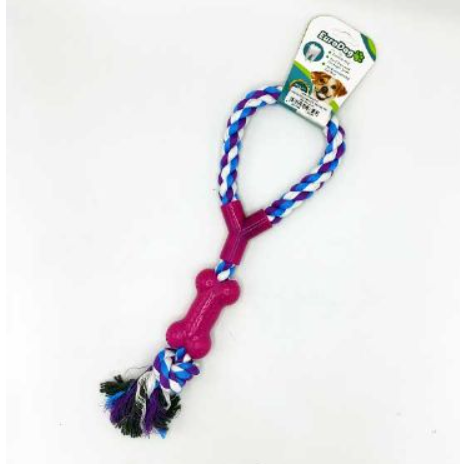 EuroDog Diş İp Halka Diş Kaş Düğ. Mor Mav Bey 35cm