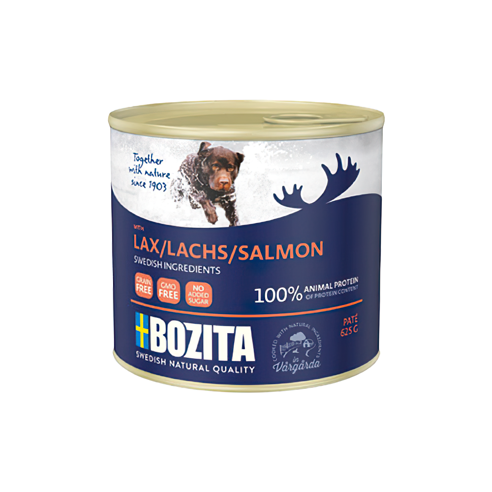 Bozita Tahılsız Somonlu Yetişkin Köpek Konserve Maması (625 g)