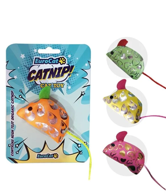 Eurocat Kedi Oyuncağı Yaldızlı Fare