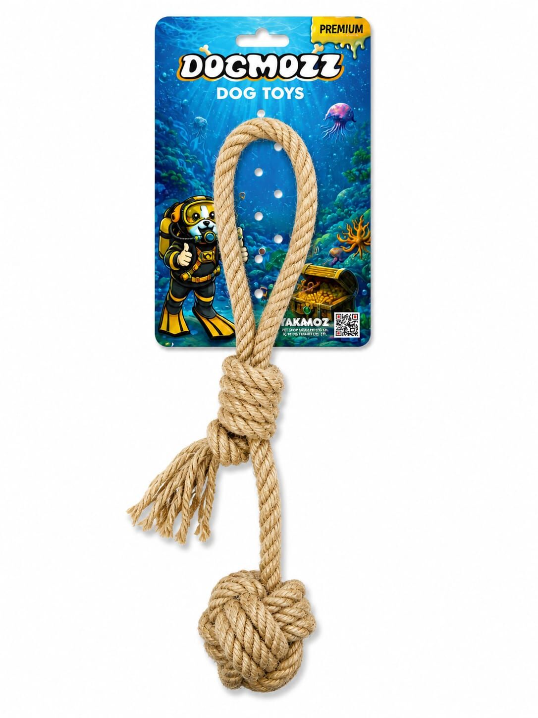 Dogmozz Premium 1 Boğumlu Toplu Diş Kaşıma İpi 30 Cm