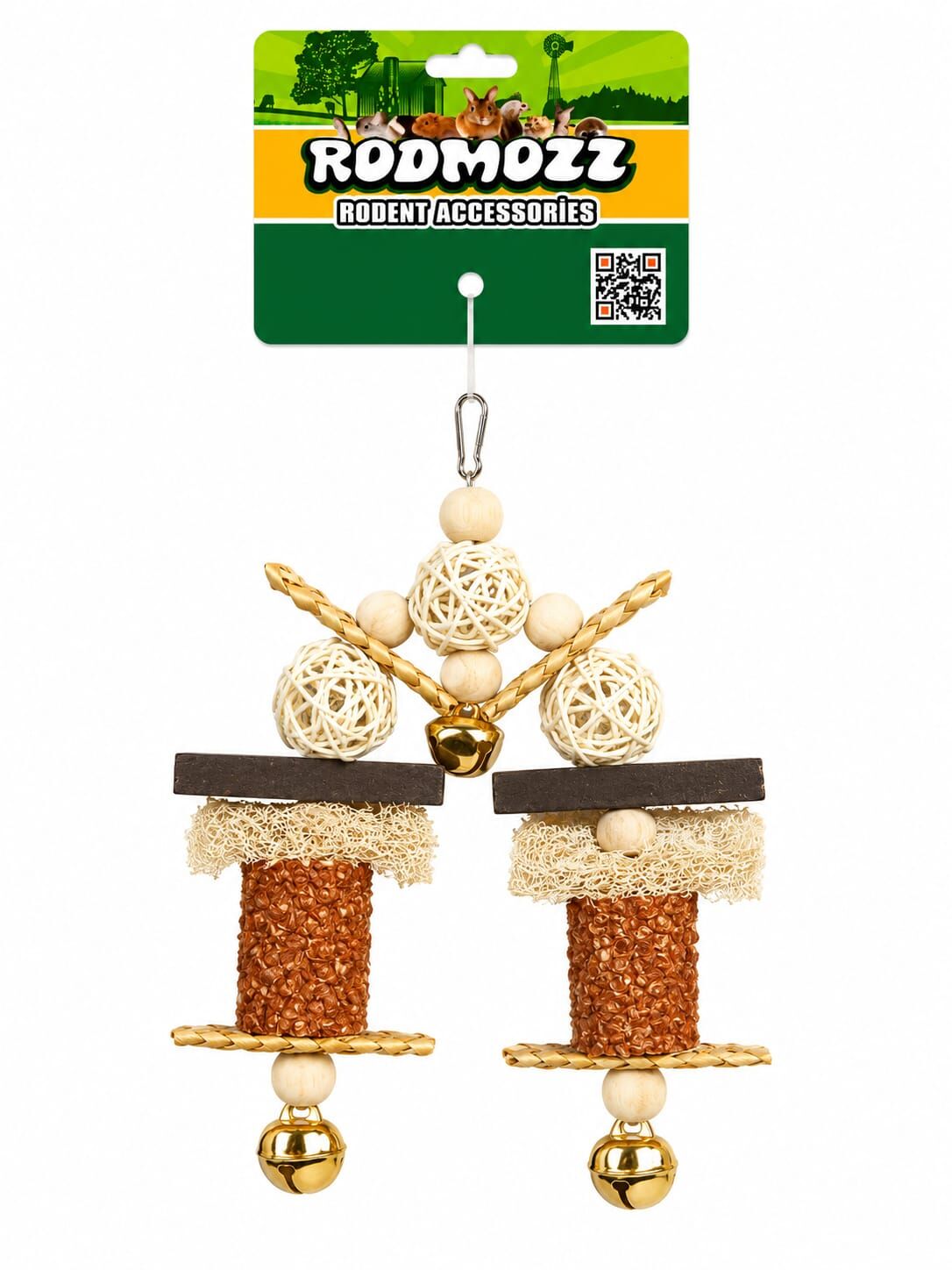 Rodmozz Premium 3 Toplu Mısır Koçanlı Kemirgen Oyuncağı