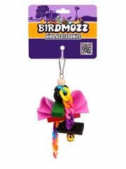 Birdmozz Premium Renkli Zincirli Fiyonklu Kuş Oyuncağı
