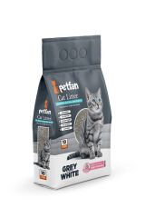 Petfan Grey&White Bebek Pudralı İnce Taneli Kedi Kumu 10 Lt