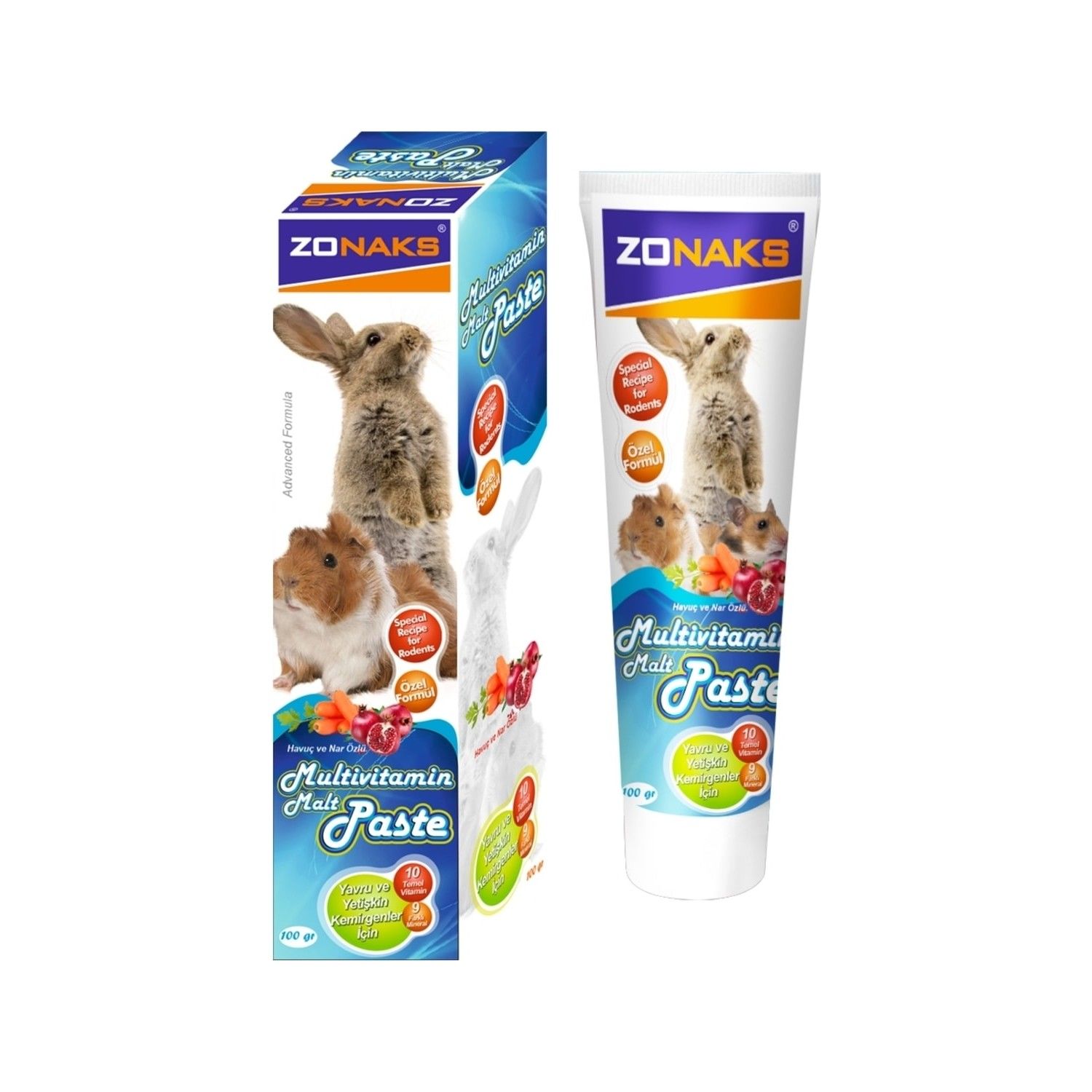 Zonaks Rodent Multivitamin Malt Paste 100 Gr