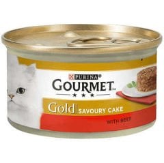 Gourmet Gold Savoury Cake Sığır Etli Kedi Konservesi 85 Gr