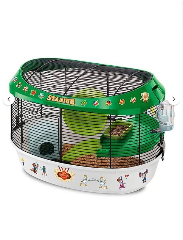 Ferplast Stadium Hamster Kafesi Siyah 49x34x33cm