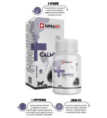 Supravet Kedi ve Köpekler için Sakinleştirici Calming Tablet + VİTAMİN D ( 75 Tablet )
